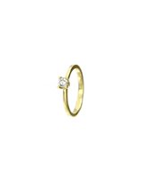 Ring Giorgio Visconti Woman in Yellow Gold Diamante 0.09 Ct AG12273A - AG12273A